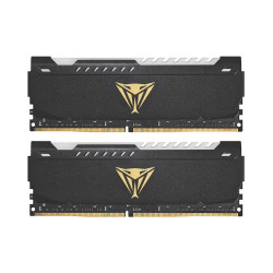 Ram PC Patriot Viper STEEL RGB BLACK 32GB (16GBx2) DDR4 bus 3200 CAS18 (PVSR432G320C8K)