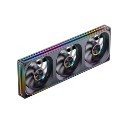 Fan case JONSBO ZA-360BR BLACK LED ARGB  REVERSE (FAN ngược) 