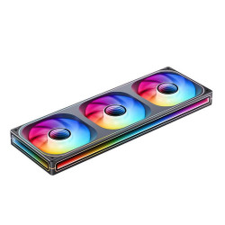 Fan case  JONSBO ZB-360B BLACK LED ARGB  (FAN xuôi)