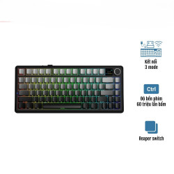 Bàn phím cơ AULA F75 MAX Black Gradient Reaper switch