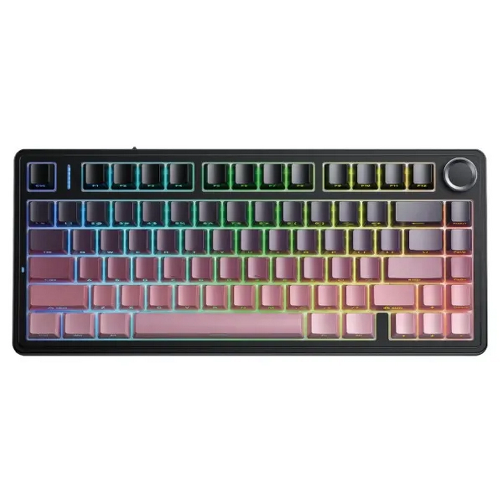 Bàn phím cơ AULA F75 Black Pink Gradient Reaper switch