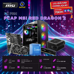 PCAP MSI RED DRAGON 2 ( I5 12400F - RTX 3050 6GB - 16GB RAM - 500GB SSD) POWERED BY MSI