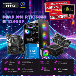 PCAP MSI RTX 3050 6GB RED DRAGON 2 (i5 12400F - 16GB RAM - 500GB SSD) POWERED BY MSI