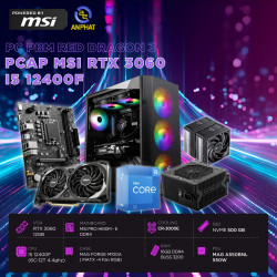 PCAP MSI RTX 3060 12GB RED DRAGON 3 (i5 12400F - 16GB RAM - 500GB SSD) POWERED BY MSI