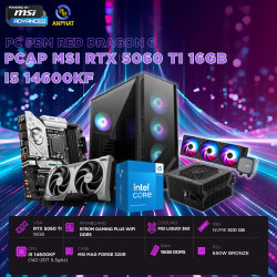 PCAP MSI RTX 5060 TI 16GB RED DRAGON 6 (i5 14600KF - 16GB RAM - 500GB SSD) POWERED BY MSI