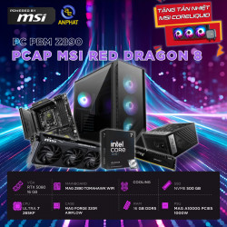 PCAP MSI RED DRAGON 8 ( ULTRA 7 265KF- RTX 5080 16GB - 16GB RAM - 500GB SSD) POWERED BY MSI