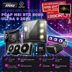 PCAP MSI RTX 5090 32GB RED DRAGON 9 ( ULTRA 9 285K - 32GB RAM - 1TB SSD) POWERED BY MSI