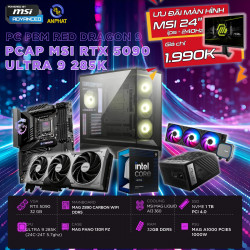 PCAP MSI RTX 5090 32GB RED DRAGON 9 ( ULTRA 9 285K - 32GB RAM - 1TB SSD) POWERED BY MSI
