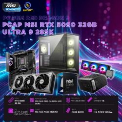 PCAP MSI RTX 5090 32GB RED DRAGON 9 ( ULTRA 9 285K - 32GB RAM - 1TB SSD) POWERED BY MSI