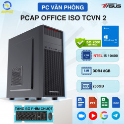 MÁY BỘ VĂN PHÒNG - PCAP OFFICE ISO TCVN 2 (intel i5 10400, 8GB, 256GB, Window 11 Pro Bản quyền )