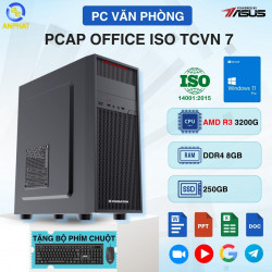 MÁY BỘ VĂN PHÒNG - PCAP OFFICE ISO TCVN 7 (AMD R3 3200G, 8GB, 256GB, Window 11 Pro Bản quyền )