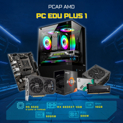 Bộ Máy Tính EDU PLUS 1- PCAP AMD Ryzen 5 5500, 16GB, 500GB SSD, RX 6500XT					