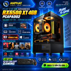 PC GAMING PCAP EVO GM ADVANCED RX6500 XT 4GB / AMD Ryzen 5 5500 / RAM 16GB / SSD 512GB / FreeDOS / PCAPAD02