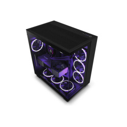 CASE NZXT H9 FLOW RGB PLUS (2025) ALL BLACK (CM-H92FB-P1)