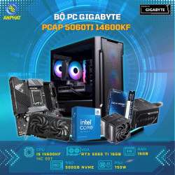 BỘ MÁY TÍNH GIGABYTE RTX5060 TI 16GB - PCAP Live E-sports i5 14600KF, RAM 16GB, SSD 500GB	