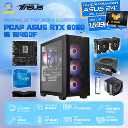 PCAP ASUS RTX 5060 8GB AI TUF Game Master (i5 12400F - 16GB RAM - 500GB SSD) - Powered by ASUS 