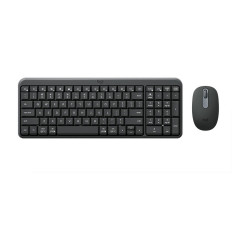 Bộ bàn phím chuột không dây Logitech MK250 Bluetooth Black