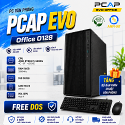 PC Văn Phòng PCAP EVO Office O128 / AMD Ryzen 5 3400G / RAM 16GB / SSD 512GB / Free DOS