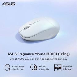 CHUỘT VI TÍNH (MOUSE) Asus MD101 MOUSE TRẮNG(90XB08U0-BMU000)