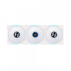 Quạt tản nhiệt máy tính Lian Li TL LCD Wireless 120-3 White - 12TLLCD1W3W