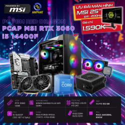 NEW- PCAP MSI RTX 3060 12GB RED DRAGON (i5 14400F - 16GB RAM - 500GB SSD)  POWERED BY MSI