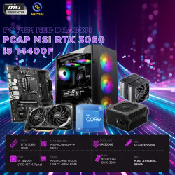 PCAP MSI RTX 3060 12GB RED DRAGON (i5 14400F - 16GB RAM - 500GB SSD)  POWERED BY MSI