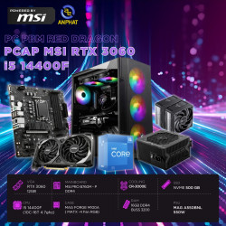 PCAP MSI RTX 3060 12GB RED DRAGON (i5 14400F - 16GB RAM - 500GB SSD)  POWERED BY MSI