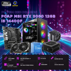 PCAP MSI RTX 3060 12GB RED DRAGON (i5 14400F - 16GB RAM - 500GB SSD)  POWERED BY MSI