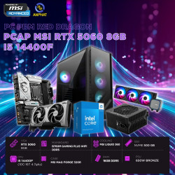 PCAP MSI RTX 5060 8GB RED DRAGON ( I5 14400F - 16GB RAM - 500GB SSD) POWERED BY MSI