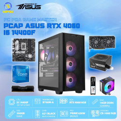 PCAP ASUS RTX 4060 8GB AI Game Master (i5 14400F - 16GB RAM - SSD 500GB - PSU 650W) - Powered by ASUS 