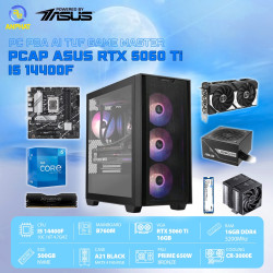 PCAP ASUS RTX 5060Ti 16GB AI TUF Game Master (i5 14400F - 16GB RAM - 500GB SSD) - Powered by ASUS 