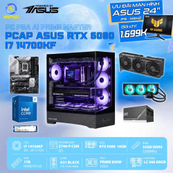 PCAP ASUS RTX 5080 16GB AI PRIME Master (i7 14700KF - 32GB RAM DDR5 - 1TB SSD- WC) - Powered by ASUS 