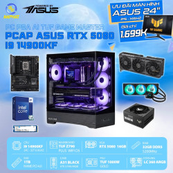 PCAP ASUS RTX 5080 16GB AI TUF Game Master (i9 14900KF - 32GB RAM DDR5 - 1TB SSD- WC) - Powered by ASUS 