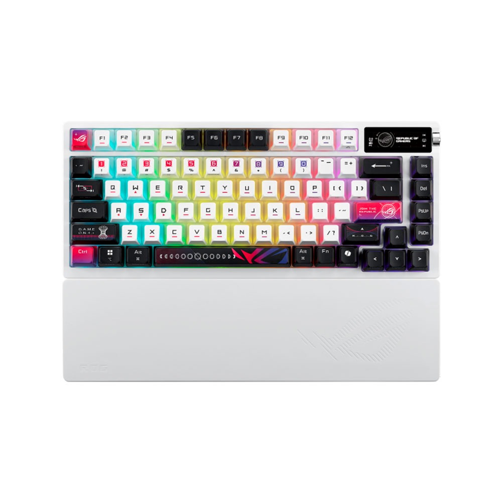 Bàn phím cơ Asus ROG Azoth X Wireless NX Snow V2 switch