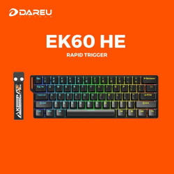 Bàn phím cơ DareU EK60 HE Black Yulong Magnetic switch