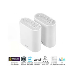 Bộ phát sóng WiFi 6 Asus ExpertWiFi EBM68 |Chuẩn AX7800 | Tri-Band (2-Pack)