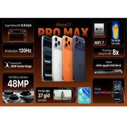 Điện Thoại iPhone 17 Pro Max MFYM4ZP/A 256GB Silver