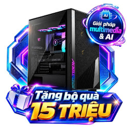 PCAP GIGABYTE AI TOP 100 Z890 AT1I9N9-0005 (100 Z890 | Ultra 9 285K | 128GD5 | 320GBSSD1-AI/2TBSSD2 | WF7/BT | 32G_RTX 5090 | ĐEN)
