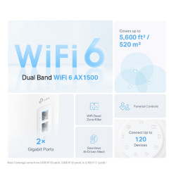 Hệ Thống Mesh WiFi 6 AX1500 Cho Gia Đình Deco Deco X10(2-pack)
