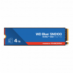 Ổ cứng SSD WD Blue SN5100 4TB NVMe PCIe Gen4 x4 WDS400T5B0E