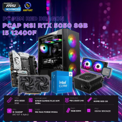 PCAP MSI RTX 5050 8GB RED DRAGON (i5 14400F - 16GB RAM - 500GB SSD) POWERED BY MSI