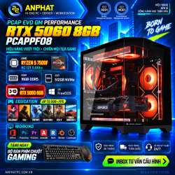 PC GAMING PCAP EVO GM PERFORMANCE RTX 5060 8GB / AMD Ryzen  R5 7500F / RAM 16GB / SSD 512GB / FreeDOS / PCAPPF08