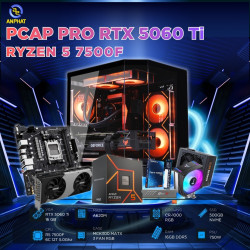 PCAP GAMING PRO RTX 5060 Ti 16GB ( AMD R5 7500F 6C 12T 5.0Ghz - 16GB RAM - 500GB SSD)