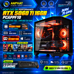 PC GAMING PCAP EVO GM PERFORMANCE RTX 5060 Ti 16GB / AMD Ryzen  R5 7500F / RAM 16GB / SSD 512GB / FreeDOS / PCAPPF10
