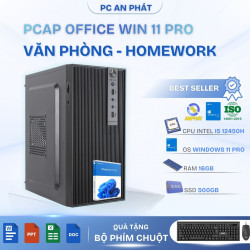 PC Văn Phòng - PCAP Office ( i5 12450H - 16GB RAM - SSD 500GB - 450w) - WIN 11 PRO BẢN QUYỀN