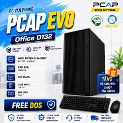 PC Văn Phòng PCAP EVO Office O132 / AMD Ryzen 5 5600GT / RAM 8GB / SSD 256GB / Free DOS 