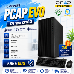 PC Văn Phòng PCAP EVO Office O122 / Intel Core I3 14100 / RAM 16GB / SSD 512GB / Free DOS