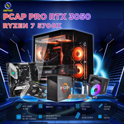PCAP GAMING PRO RTX 3050 6GB ( AMD R7 5700X 8C 16T 4.6Ghz - 16GB RAM - 500GB SSD)