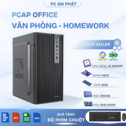 PC Văn Phòng -  PCAP Office GT730710 ( i5 12400F - RAM 8GB - SSD 250GB)