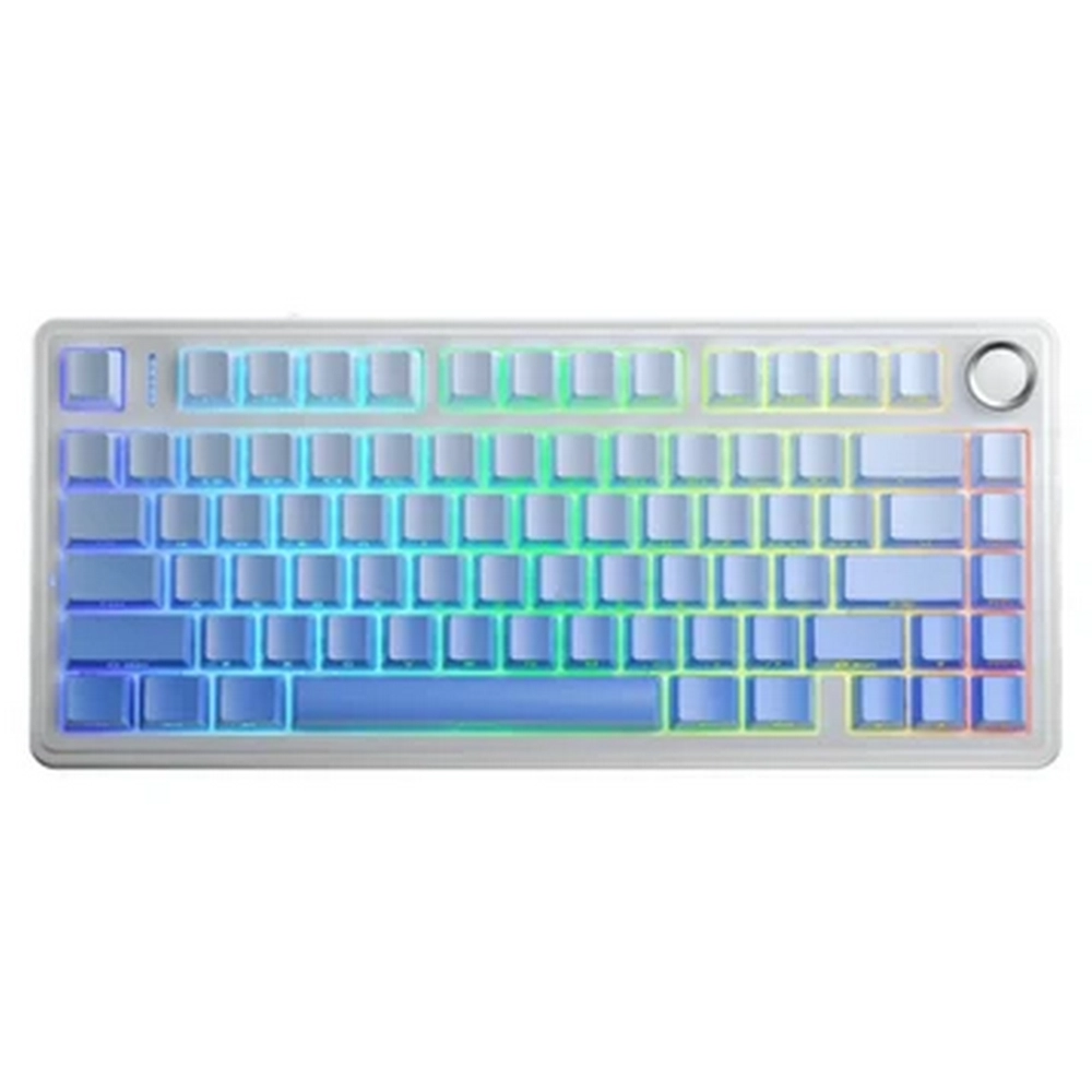 Bàn phím cơ AULA F75 White Blue Gradient Outemu Silent Peach V3 switch